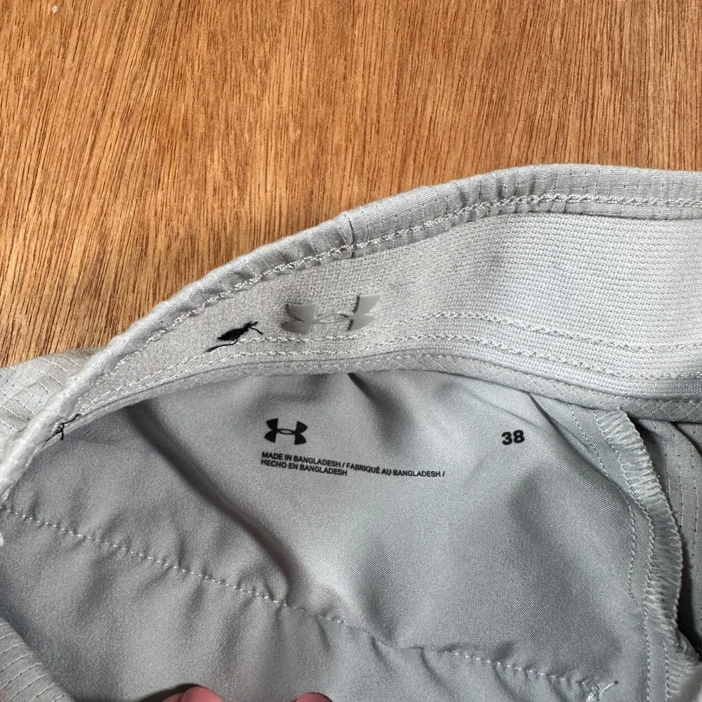 Under Armour Golf Shorts Men 38(34) Gray Performance Micro Mesh